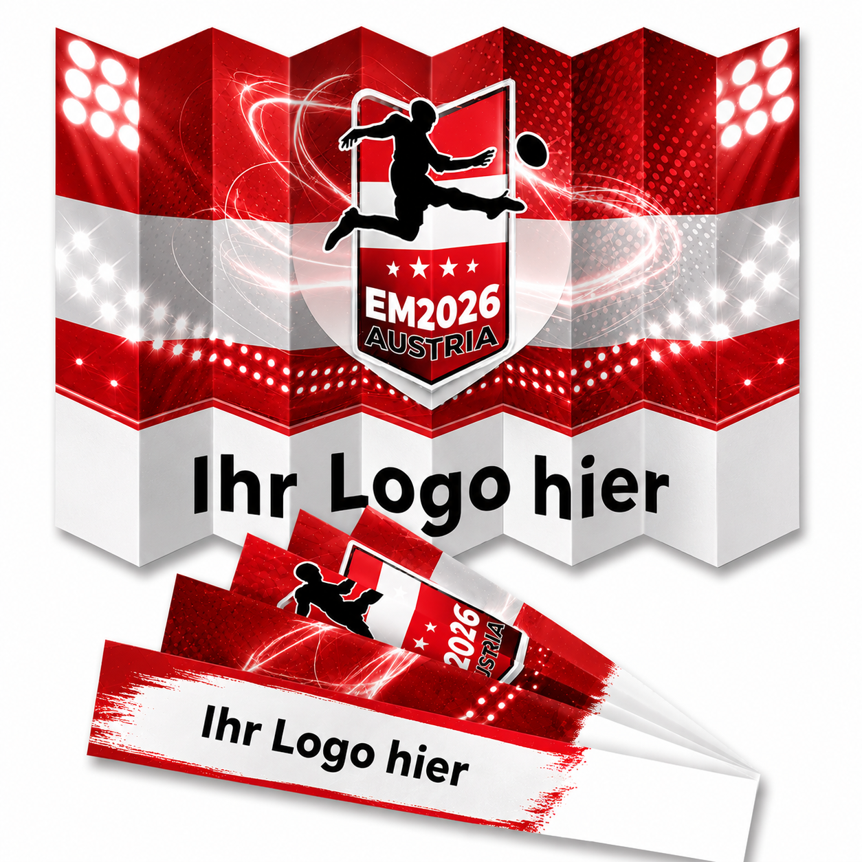 Bedruckte Klatschpappen für Fußball, Vereine und Promotion